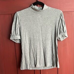 Grey Philosophy short Sleeved Turtle Neck